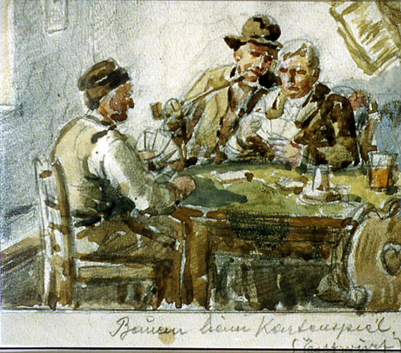 Bauern beim Kartenspiel