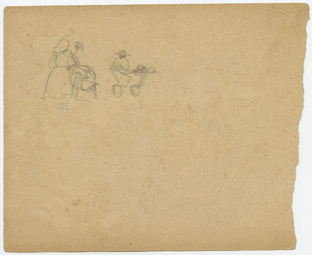 Frau mit Kinderwagen