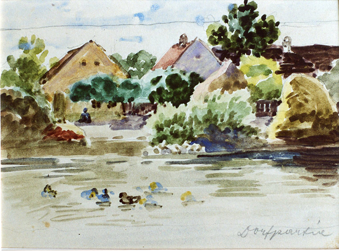 Dorfrand am Kanal