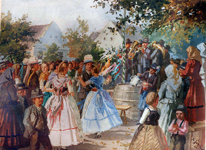 Ehrentanz der Vorstraußtänzerin