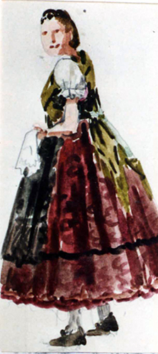 Mädchen in Sonntagstracht