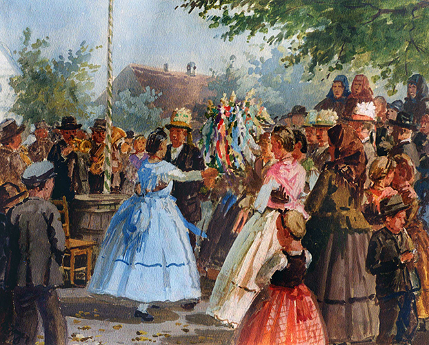 Ehrentanz der Vorstraußtänzerin