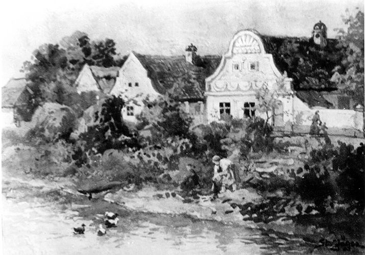 Dorfrand am Kanal
