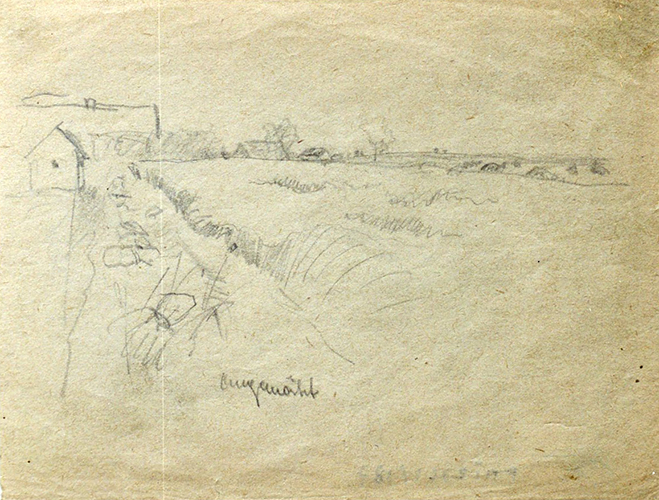 Weizenfeld "angemäht"