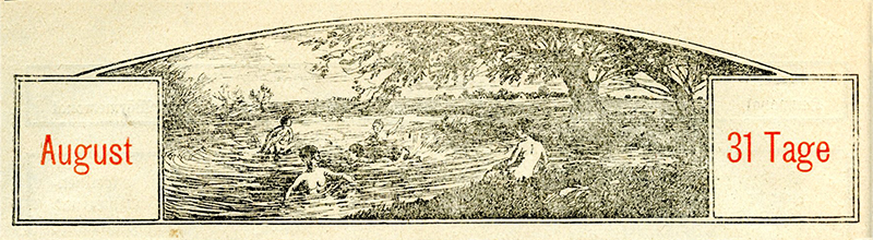Monatsvignette – August
