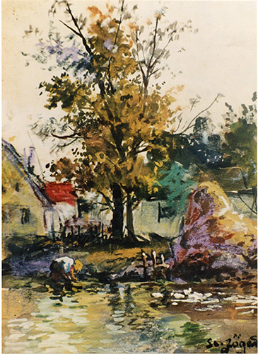 Dorfrand am Kanal