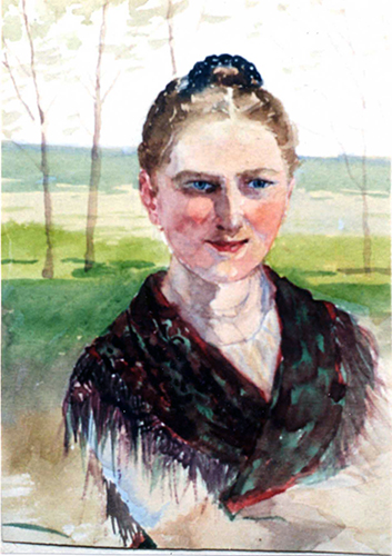 Mädchen mit Kamm im Haar