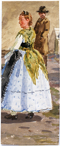 Mädchen in Sonntagstracht