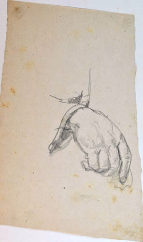 Männerhand mit Ärmel