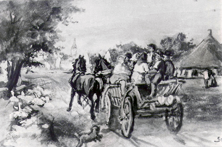 Bauernwagen, Feldarbeiter