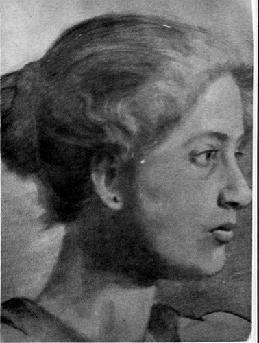Frauenbildnis, langer Hals