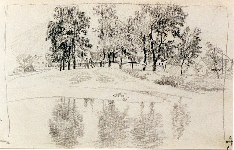 Dorfrand am Kanal