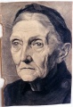 Portret (Frauenporträt, eine alte Frau) - WK:0961