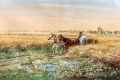 Weizenflur mit Pferdewagen - WK:1729