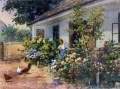 Blumengarten vor dem Hausgang - WK:0004
