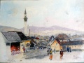 Pljevlja, Minarett und Straße - WK:1755