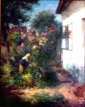Hofpartie mit Oleander - WK:1792