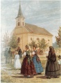 Kirchgang in Nitzkydorf - WK:2356