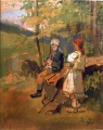 Rumänisches Hirtenpaar - WK:0690