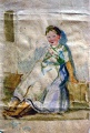 Hockendes Mädchen - WK:1184