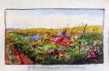 Flur mit Banater Feldblumen - WK:1928
