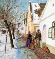 Dorfstraße im Winter - WK:0848