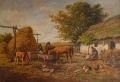 Pußtahof, Pferde am Brunnen - WK:0105