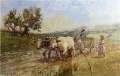 Rumänischer Bauer mit Ochsenkarren - WK:1025
