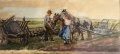 Pferdetränken auf dem Feld - WK:0893