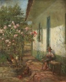 Hofpartie mit Oleander - WK:0140