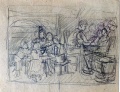 Familie bei Tisch - WK:1145
