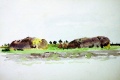Alte Strohschober auf dem Feld - WK:1816