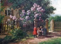 Mädchen mit Puppenwagen - WK:1076