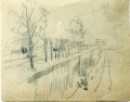 Straße am Kanal, Dorfrand