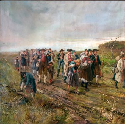 Einwanderung der Deutschen in Südungarn (Triptychon) - Wanderung