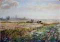 Weizenflur mit Pferdewagen - WK:1052