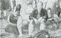 Detail aus dem Triptychon "Rast" Schwarzwälder Tracht (Frau mit typischer Stellhaube) - WK:0376