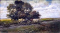 Weizenflur mit Pferdewagen - WK:1026