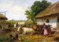 Pußtahof mit Ochsengespann - WK:0207