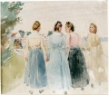 Mädchen in Sommerkleidern - WK:0972