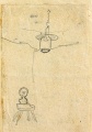 Stuhl und Deckenlampe - WK:1616