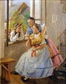 Tanzpause, Plausch am Fenster - WK:1053
