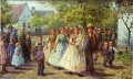 Kirchweihzug an der Straßenecke - WK:0282