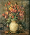 Goldlack in einer Keramikvase - WK:0356