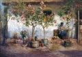 Hofpartie mit Oleander - WK:0125