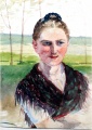 Mädch mit Kamm im Haar - WK:1156