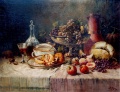 Herbstfrüchte und Weinflasche - WK:0755