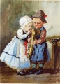 Kinder mit dem Flügelhorn - WK:1669