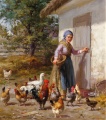Frau vor dem Füttern - WK:0319