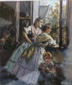 Mädchen am Fenster - WK:2174